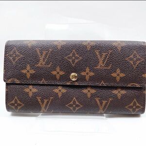 Louis Vuitton LV Wallet Brown Monogram Sarah Wallet